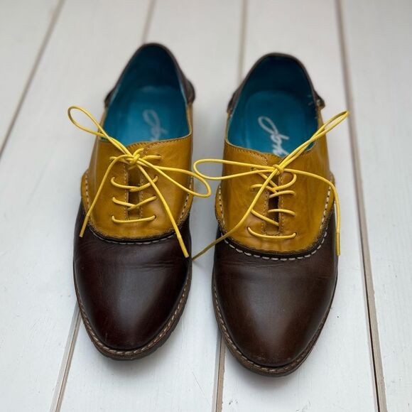 Leather Colour Block Oxfords - Picture 13 of 13